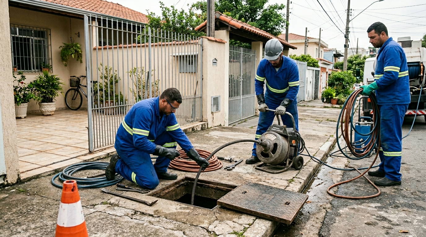 Desentupimento de esgoto em Manaus-AM