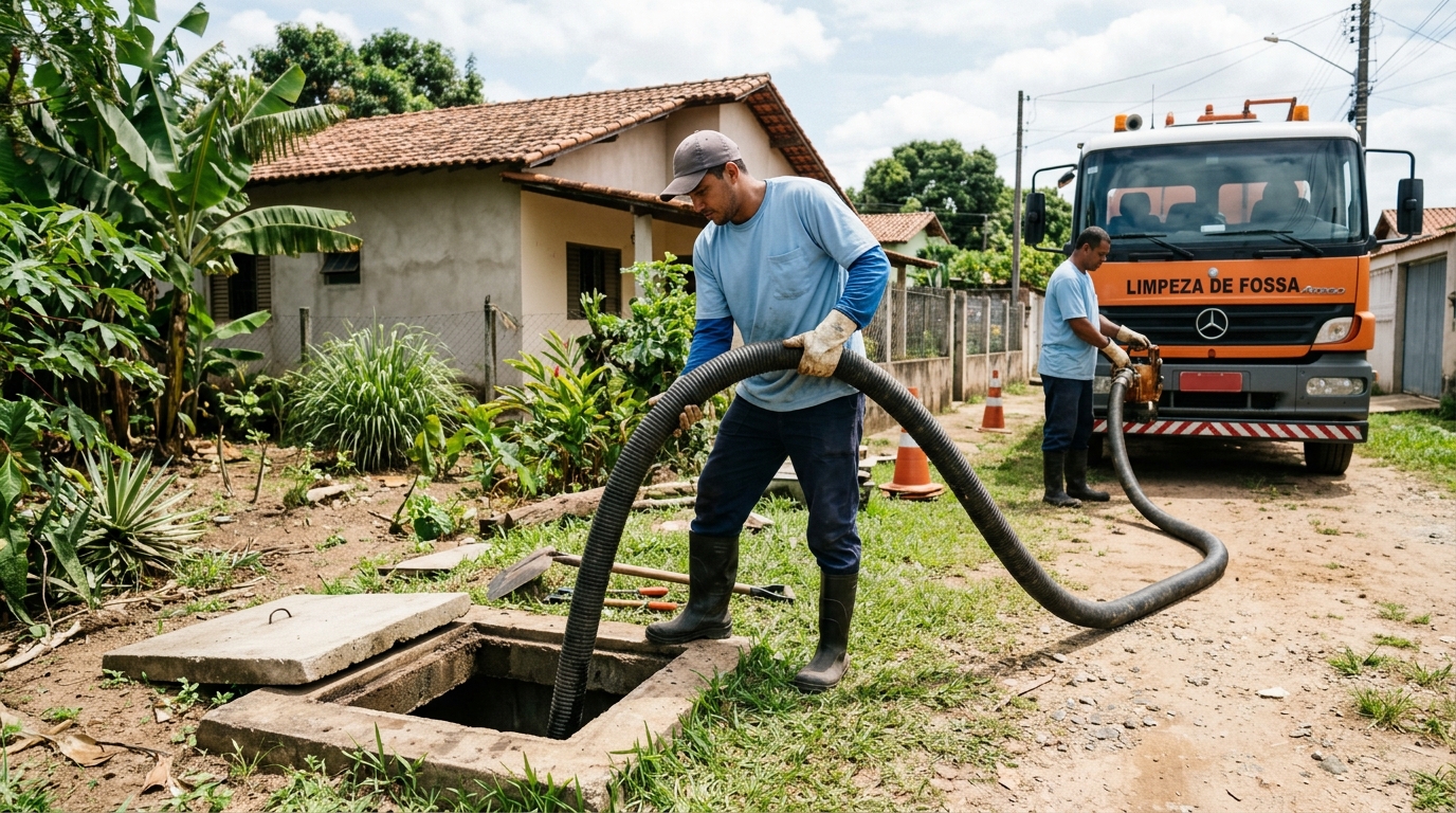 Higienização de fossa residencial em Manaus-AM